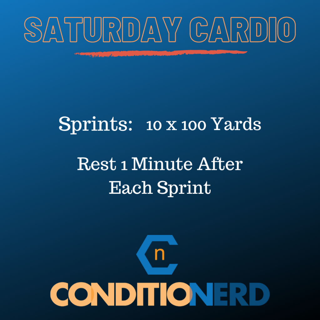 Exercise Card - Saturday Cardio